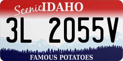 ID license plate 3L2055V
