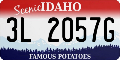 ID license plate 3L2057G