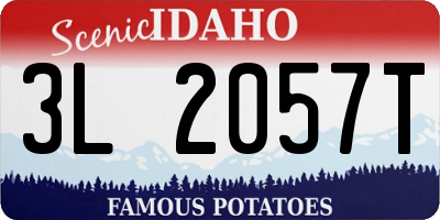 ID license plate 3L2057T