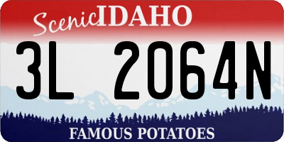 ID license plate 3L2064N