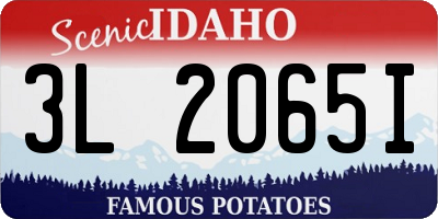 ID license plate 3L2065I