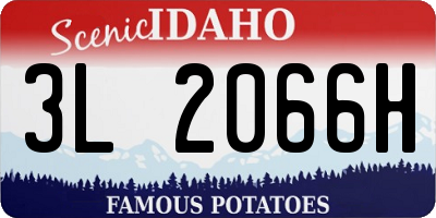 ID license plate 3L2066H