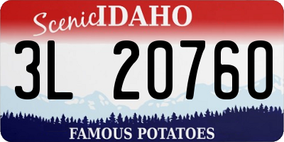 ID license plate 3L2076O