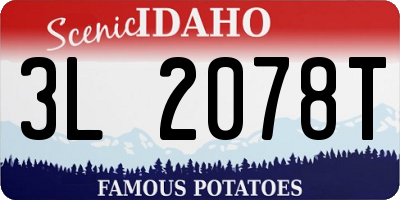 ID license plate 3L2078T