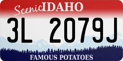 ID license plate 3L2079J