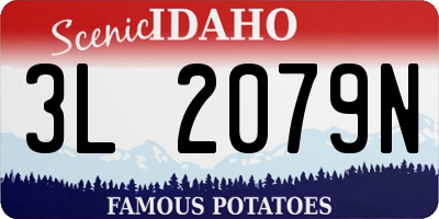 ID license plate 3L2079N