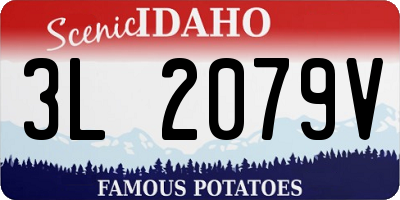ID license plate 3L2079V
