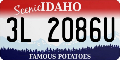 ID license plate 3L2086U