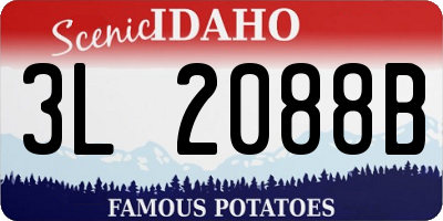 ID license plate 3L2088B