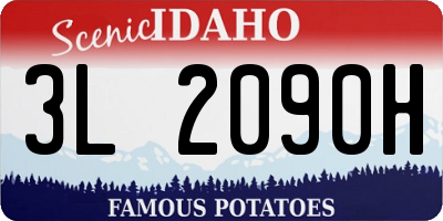ID license plate 3L2090H