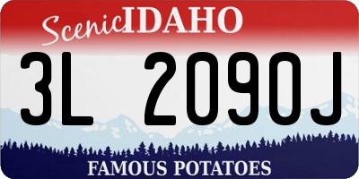 ID license plate 3L2090J