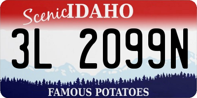 ID license plate 3L2099N