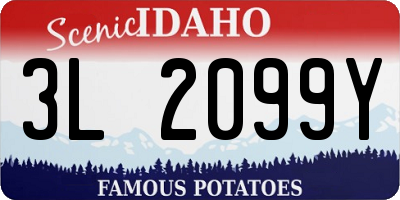 ID license plate 3L2099Y