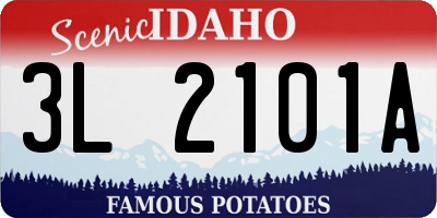 ID license plate 3L2101A