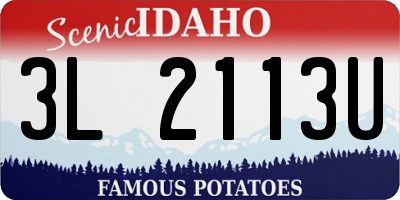 ID license plate 3L2113U