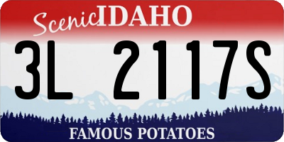 ID license plate 3L2117S