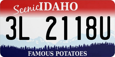 ID license plate 3L2118U