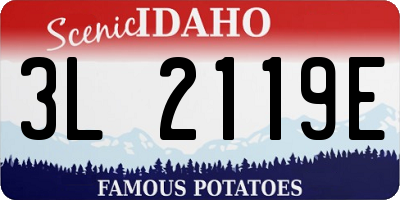 ID license plate 3L2119E