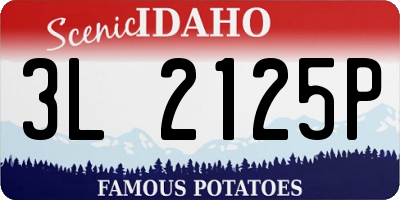 ID license plate 3L2125P