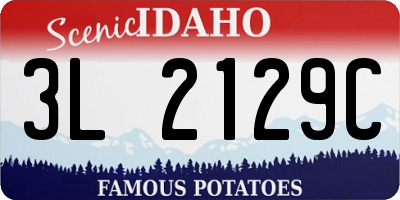 ID license plate 3L2129C