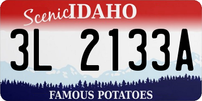ID license plate 3L2133A