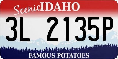 ID license plate 3L2135P