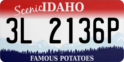 ID license plate 3L2136P