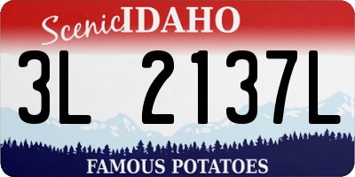 ID license plate 3L2137L
