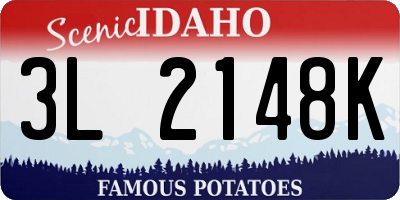 ID license plate 3L2148K