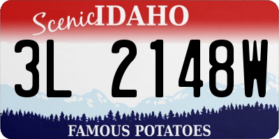ID license plate 3L2148W