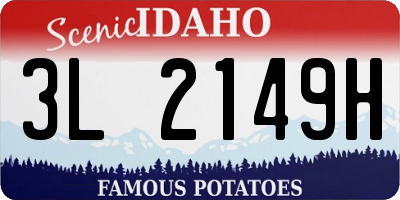 ID license plate 3L2149H