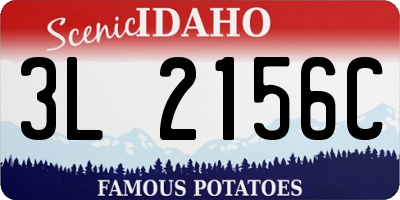 ID license plate 3L2156C