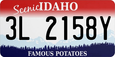 ID license plate 3L2158Y