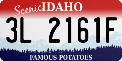 ID license plate 3L2161F