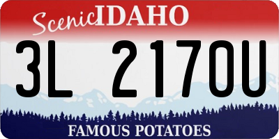 ID license plate 3L2170U