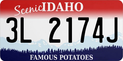 ID license plate 3L2174J