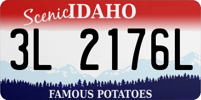 ID license plate 3L2176L