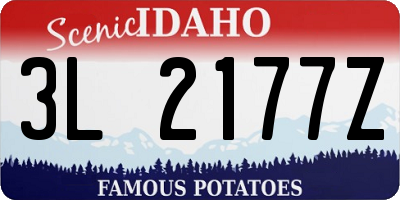 ID license plate 3L2177Z