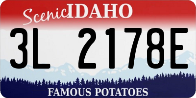 ID license plate 3L2178E