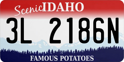 ID license plate 3L2186N