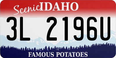 ID license plate 3L2196U