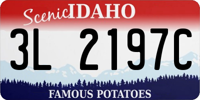 ID license plate 3L2197C