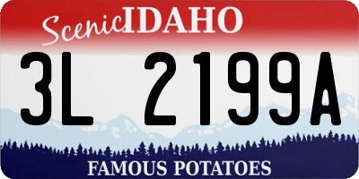 ID license plate 3L2199A
