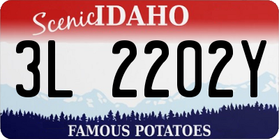 ID license plate 3L2202Y