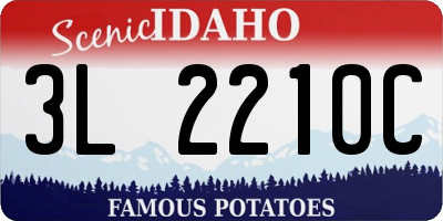 ID license plate 3L2210C