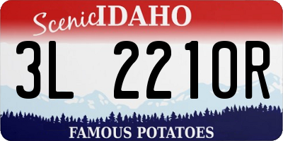 ID license plate 3L2210R