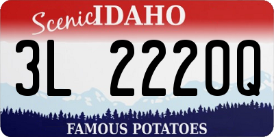 ID license plate 3L2220Q