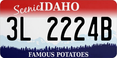ID license plate 3L2224B