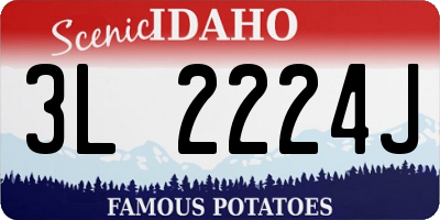 ID license plate 3L2224J