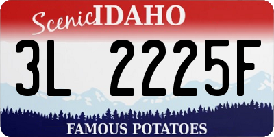 ID license plate 3L2225F